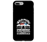 Cornhole Lover Warning può iniziare a parlare cornhole Custodia per iPhone 7 Plus/8 Plus