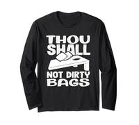 Cornhole Lover You Shall Not Dirty Bags Fun Maglia a Manica