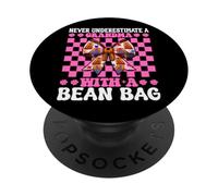Cornhole Nana Mai sottovalutare una nonna con un sacco di fagioli PopSockets PopGrip Adesivo