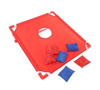 Cornhole Portatile -Set, Plastica Divertente in Plastica Foro di Mais Portatile -Set t t Resistenza a Mano Light PP Scheda con Un Sacchetto di Trasporto per Il Viaggio (Rosso)