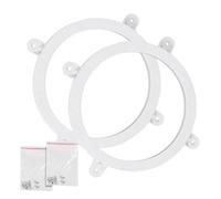 Cornhole Ring Lights - LED Light Up Board Rings for Cornhole Sets | Waterproof Lawn Backyard Games | 2 Pack batteria operata Circle Lights for Four Corners Day Night Play Eye Protection ABS 19 x 19 cm
