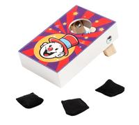 Cornhole - Set di in legno portatile ed educativo | Il set portatile di Cornhole include 3 tasche da lancio, per bambini, casa, all'aperto, feste, riunioni, prato, giardino, campeggio e vita