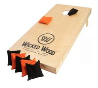 Cornhole Starting Kit - Wicked Wood - Approvato ACL - 120x60 cm - Include 1 Tavola & 2x4 Sacchetti - Per Esterni