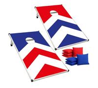 Cornhole Ufficiale in Alluminio - 90×60 cm - 2 Tavole Leggere e Resistenti + 8 Sacchetti - Set con Borsa da Trasporto - Gioco da Esterno per Adulti - Original Corner