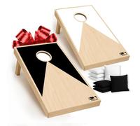 Cornhole Ufficiale in Legno - 90×60 cm - 2 Tavole + 8 Sacchetti - Set con Borsa da Trasporto - Gioco da Esterno per Bambini e Adulti - Giardino, Spiaggia, Campeggio - Original Corner