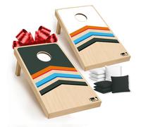 Cornhole Ufficiale in Legno - 90×60 cm - 2 Tavole + 8 Sacchetti - Set con Borsa da Trasporto - Gioco da Esterno per Bambini e Adulti - Giardino, Spiaggia, Campeggio - Original Corner