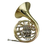 Corni a fiato con doppio corno francese a 4 tasti, laccato oro