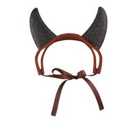 Corni di gatto, costume cosplay per animali domestici, corni in feltro per animali domestici, leggeri preferiti per feste carine, copricapo festivo portatile con cinghie per gatti, cani