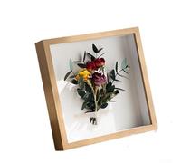 Cornice 3D da riempire, fatta a mano, cornice fai da te per foto, medaglie, regali, fiori secchi, cornice per esposizione (20,3 x 20,3 cm)