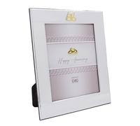 Cornice 50 Anniversario Matrimonio Fedi Oro Portafoto cm 13x18 in Argento PVD