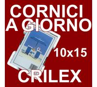 CORNICE A GIORNO 10x15 IN CRILEX ANTINFORTUNISTICO - Pacco da 12 pz - CORNICI