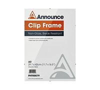 Cornice a giorno Clip Frame Photo Album Company 30x42 cm CF 3042NG -1.54, alta chiarezza vetrata stirene sicurezza, metallo