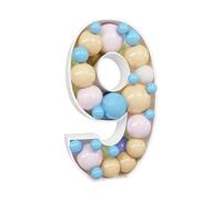 Cornice a palloncino grande, luce alfanumerica per feste di compleanno e party