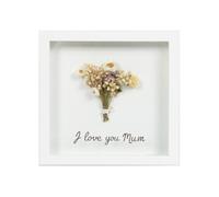 Cornice A Scatola Con Placca Di Fiori - Ti Amo Mamma