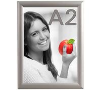 Cornice a scatto in alluminio DIN A2 portafoto dimensioni poster con cornice da 25 mm