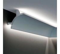CORNICE A SOFFITTO con predisposizione LED 90x90 in POLIMERI - Polistrutturato (prezzo al metro)