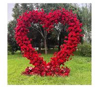 Cornice ad arco nuziale a forma di cuore in metallo, supporto decorativo per palloncini e fiori, ideale per esterni e interni, giardino e decorazione per feste di nozze