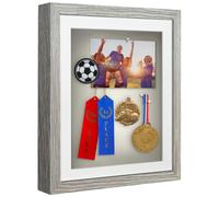 Cornice Americanflat 11x14 Shadow Box con vetro infrangibile - Utilizzabile come cornice 9x12 con passepartout o cornice 11x14 senza passepartout