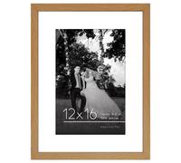 Cornice Americanflat 12x16 con vetro infrangibile - Utilizzabile come cornice 8x12 con passepartout o come cornice 12x16 senza passepartout - Col