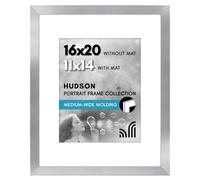 Cornice Americanflat 16x20 con plexiglass lucido - Utilizzabile come cornice 11x14 con passepartout o come cornice 16x20 senza passepartout - Col