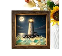 Cornice Artistica Decorazione in Stile Costiero in di Mare con Luce Calda a