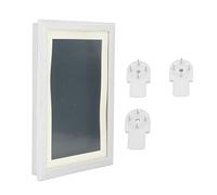 Cornice Artistica per Bambini con Apertura Frontale, Grande capacità per Ospitare 50 Opere d'arte Scatola Portaoggetti Intercambiabile per Pittura a Olio Cornice Liscia per