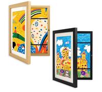 Cornice artistica per bambini, formato A4, con apertura frontale, per esporre opere d'arte in verticale o in orizzontale, per esporre opere d'arte per bambini, per disegnare e realizzare lavori