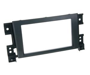 Cornice Autoradio 2-DIN ACV Radioblende Per Suzuki Grand Vitara 2 JT Nero Opaco