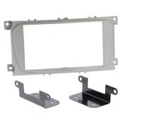 Cornice Autoradio 2-DIN In-dash Doppio DIN Argento per Ford S-Max WA6