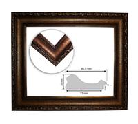 Cornice Barocca 10944, Aro Color Oro Antico Fine Decorato, Serie 865, Diversi