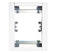 Cornice Bticino con finitura bianca LivingLight Matix e Pivot 16102LT