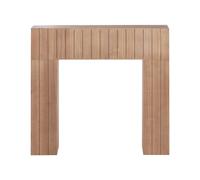 Cornice camino in legno chiaro per soggiorno decorazione Bunbury