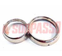 CORNICE CERCHIO FARO SINISTRO INOX ALFA ROMEO GIULIA SUPER 1600 ORIGINALE NOS