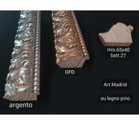 Cornice classica quadro barocco su misura legno oro o argento Madrid