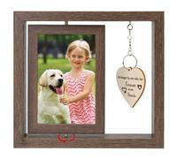 Cornice commemorativa per cani e gatti, cornice in legno per commemorare il cane gatto deceduto con parole, immagine rotante per la perdita di un animale domestico, regalo di condoglianze per la perdi