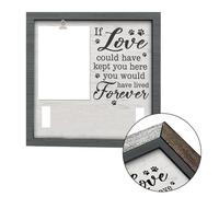 Cornice commemorativa per la perdita del cane con supporto collare e finitura le