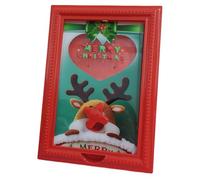 Cornice con dispenser di caramelle, decorazione natalizia a tema renna, macchina per le gomme da masticare in cornice, per dolcetti per cani e gatti