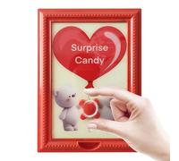 Cornice con dispenser di caramelle, pratica decorazione per la casa a forma di cuore, con supporto per snack, frutta secca, dessert, snack, feste di compleanno, soggiorno, camera da letto, cucina