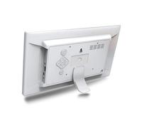 Cornice Cornice For Foto Elettronica Da 7 Pollici Supporto For Pubblicità Riproduzione In Loop USB SD DC Plug In Display Fotografico Condividi facile(White)