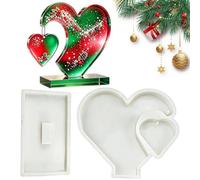 Cornice Cornice Stampo Cuore Forma Scrivania Decor Casting | Stampo in resina epossidica fai da te per principianti, insegnanti d'arte, hobbisti, amanti del fai da te, casa, appartamento