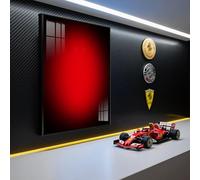 Cornice da esposizione per Le*go 42207 Technic Ferrari SF-24 F1, 80 x 50 cm, supporto da parete per Lego 42207 per appassionati di Lego (modello classico)