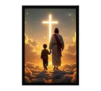 Cornice da parete a LED cristiana: d'arte religiosa di Gesù illuminata, decorazione da parete a LED, mostra cristiana spirituale | Decorazione per la camera da 'ufficio della camera da
