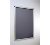 Cornice da Parete in Alluminio con Apertura a Scatto formato 50x70 - Montaggio Verticale e Orizzontale - Fondo Rigido e Protezione Antiriflesso - Per Uffici, Negozi, Eventi, Mostre