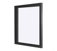 Cornice da parete in jersey con struttura in legno e tonalità nera progettata per migliorare le configurazioni delle stanze a tema fan e gli interni maschili