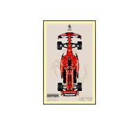 Cornice da parete per L-e*g-o Technic per Fer-rari SF-24 F*1 Car 42207 - 80 x 50 cm Scheda di montaggio per modello Supercar - Regalo per gli appassionati di L-e*g-o (solo telaio) (B,Light)