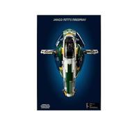 Cornice da parete per Lego 75409 Interstellar Spacecraft, cornice personalizzata per modello 75409, per collezioni da parete, 49,8 x 79,8 cm (modello non incluso) (opzione A (senza luci)
