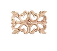 Cornice decorativa for modanatura in legno, onlay angolare, non verniciato, applique intagliata, mobili, accessori for la decorazione della porta casa Per Porta Armadio Da Parete(28x15cm)