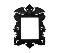 Cornice decorativa multiuso con pipistrello, decorazione per feste di Halloween, decorazione da parete con cornice a tema horror retrò estetico vintage