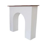 Cornice decorativa per camino Arte moderna minimalista camino elettrico stufa mensola parete credenza ingresso mobile decorativo soggiorno - piano in noce(M)