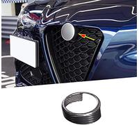 Cornice decorativa per griglia anteriore, 100% vera fibra di carbonio, accessorio per auto Giulia 2017-2020 (non applicabile per Giulia) (stile A)